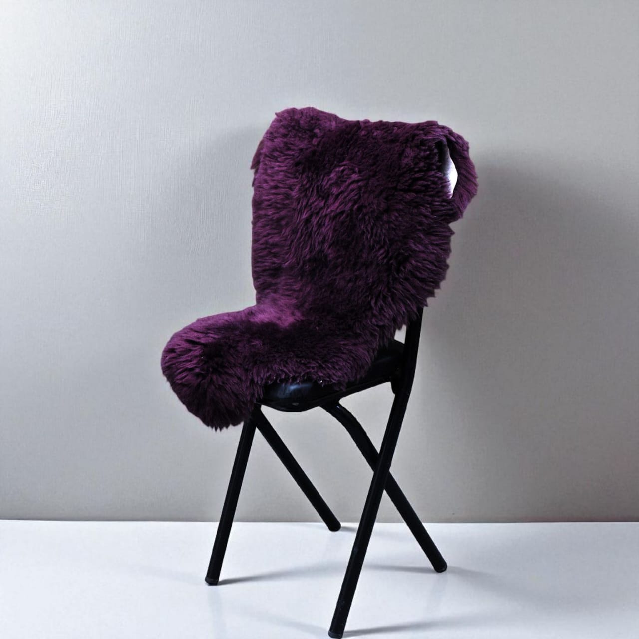 Luxury Soft Pink Sheepskin Rug – Premium Real Wool Chair & Home Decor