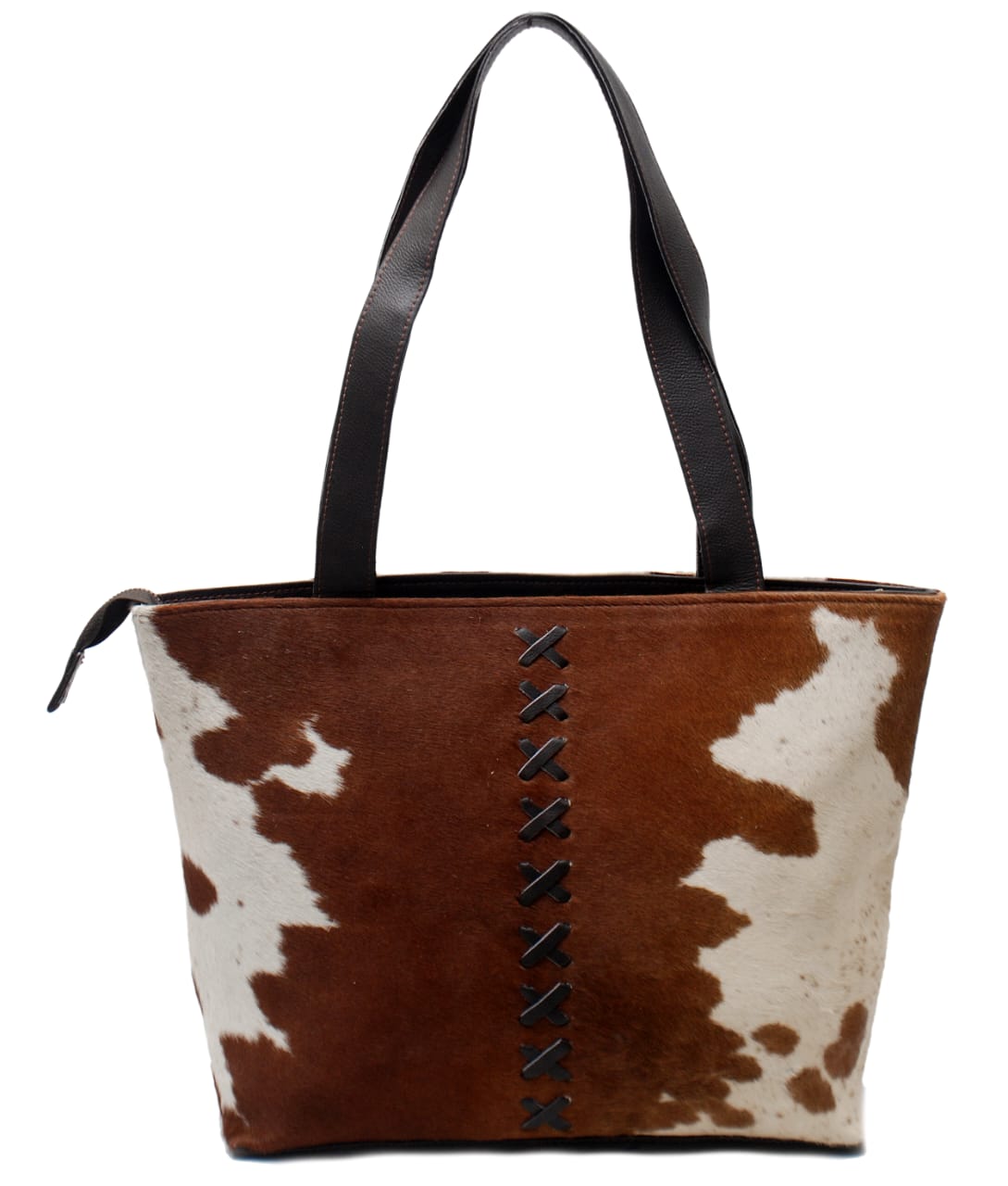 Handcrafted Cowhide Leather Tote Bag – Premium Hair-On Hide Shoulder Bag