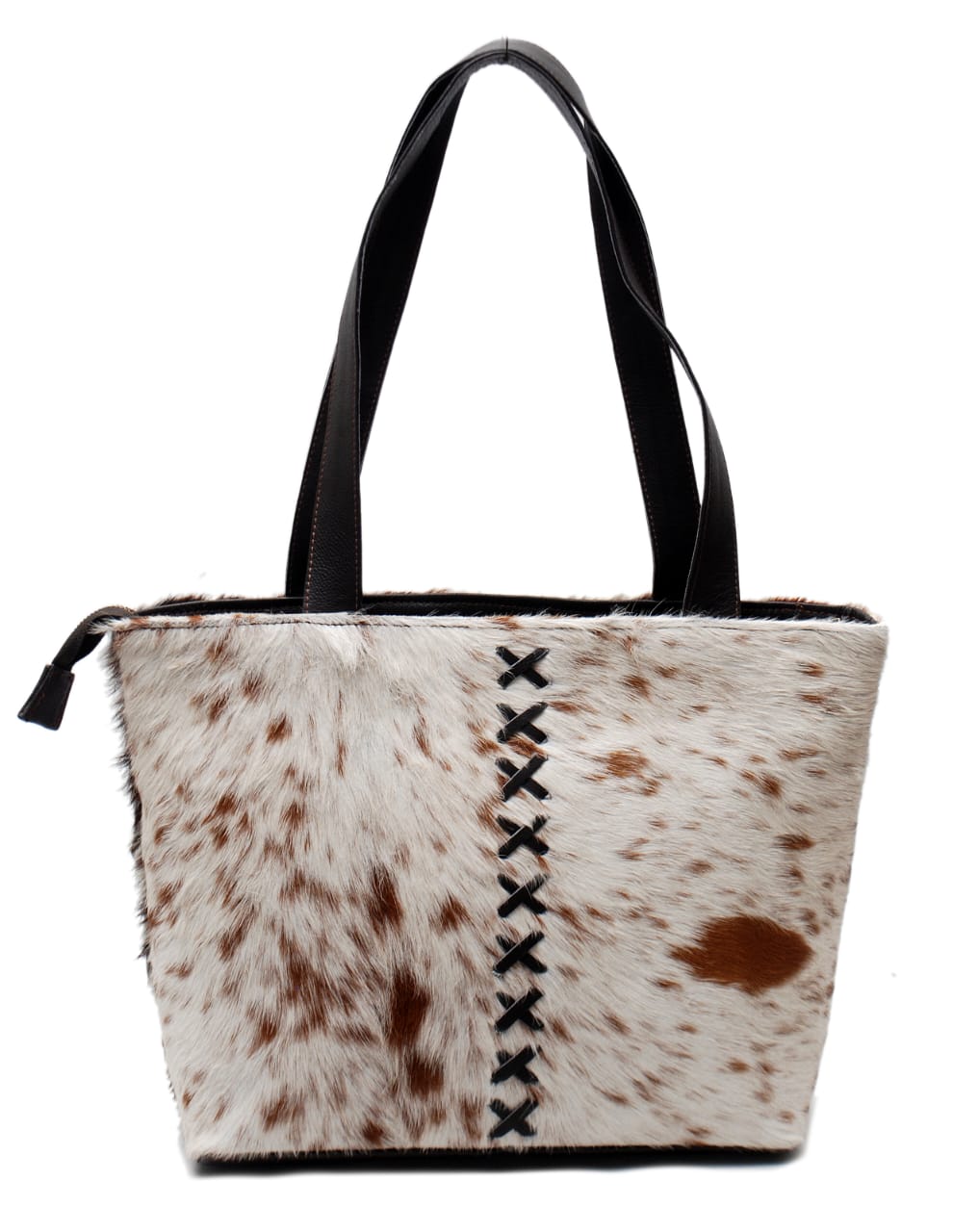 Handcrafted Cowhide Leather Tote Bag – Premium Hair-On Hide Shoulder Bag