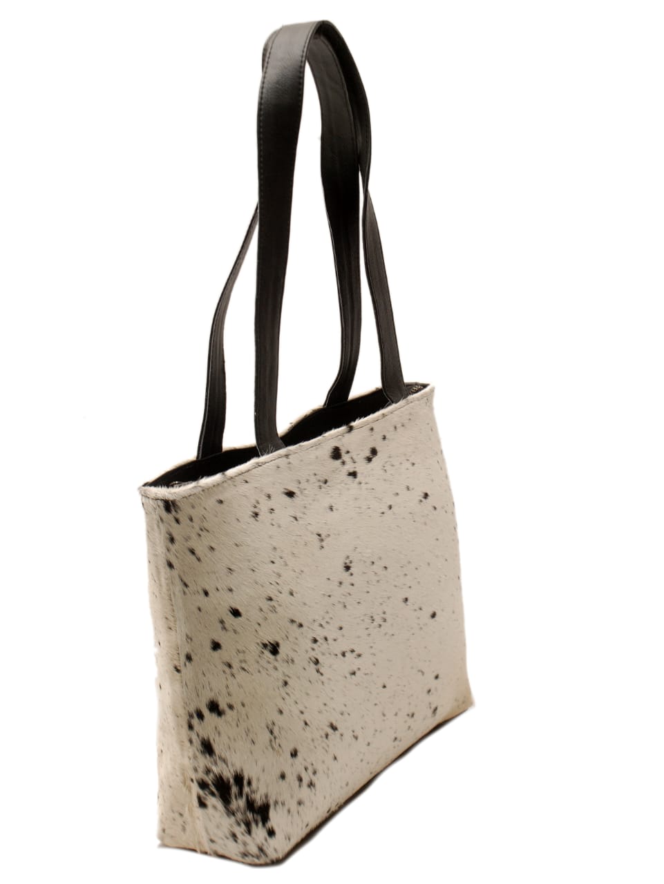 Premium Cowhide Leather Tote Bag – Handmade Genuine Hair-On Hide Handbag